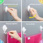 2 x Mesh Bath Toy Organizer + 8 Ultra Strong Hooks - Image 3