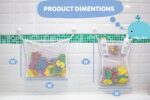 2 x Mesh Bath Toy Organizer + 8 Ultra Strong Hooks - Image 5